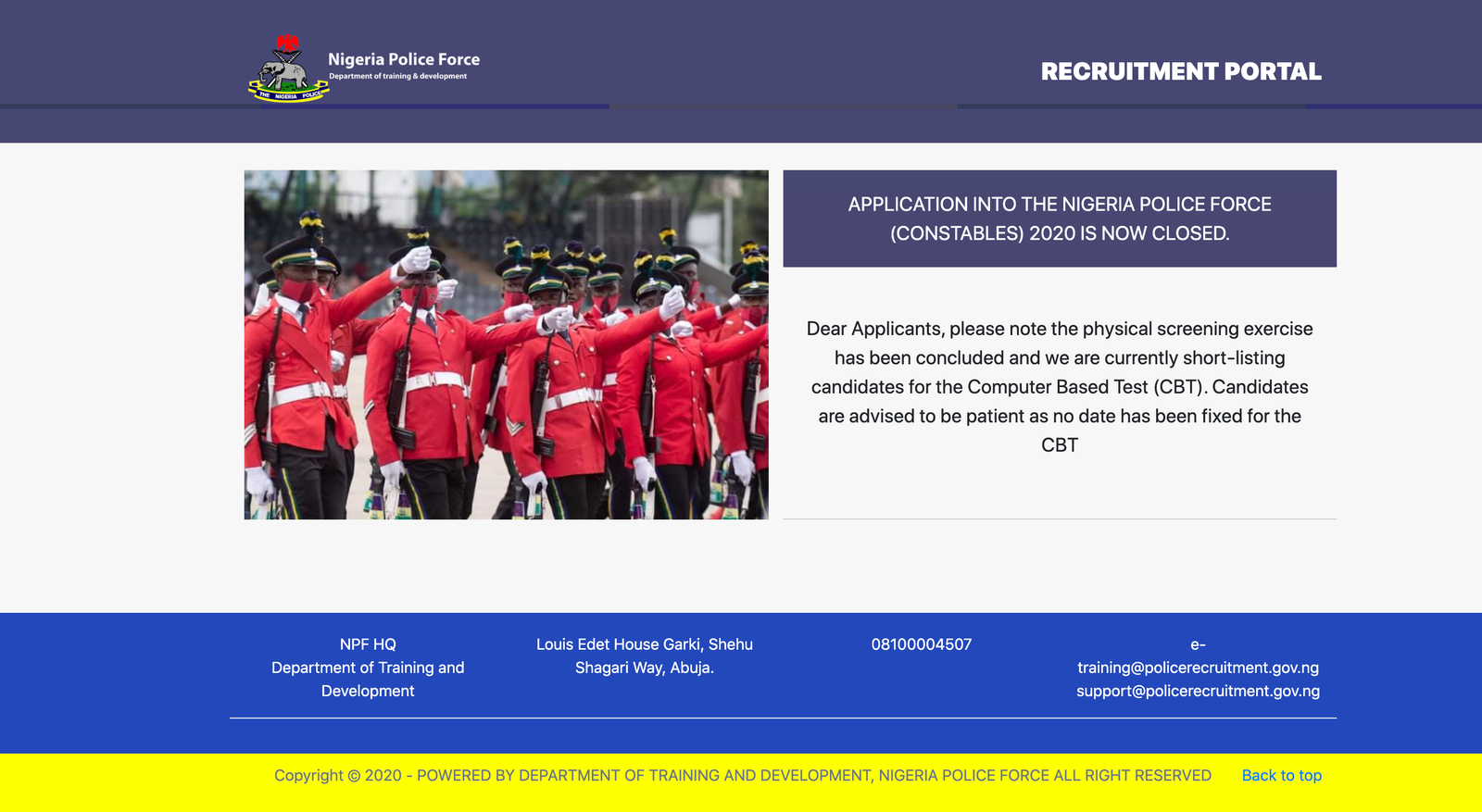 Nigeria Police Shortlisted Candidates 2024 Check NPF Shortlisted Names PDF