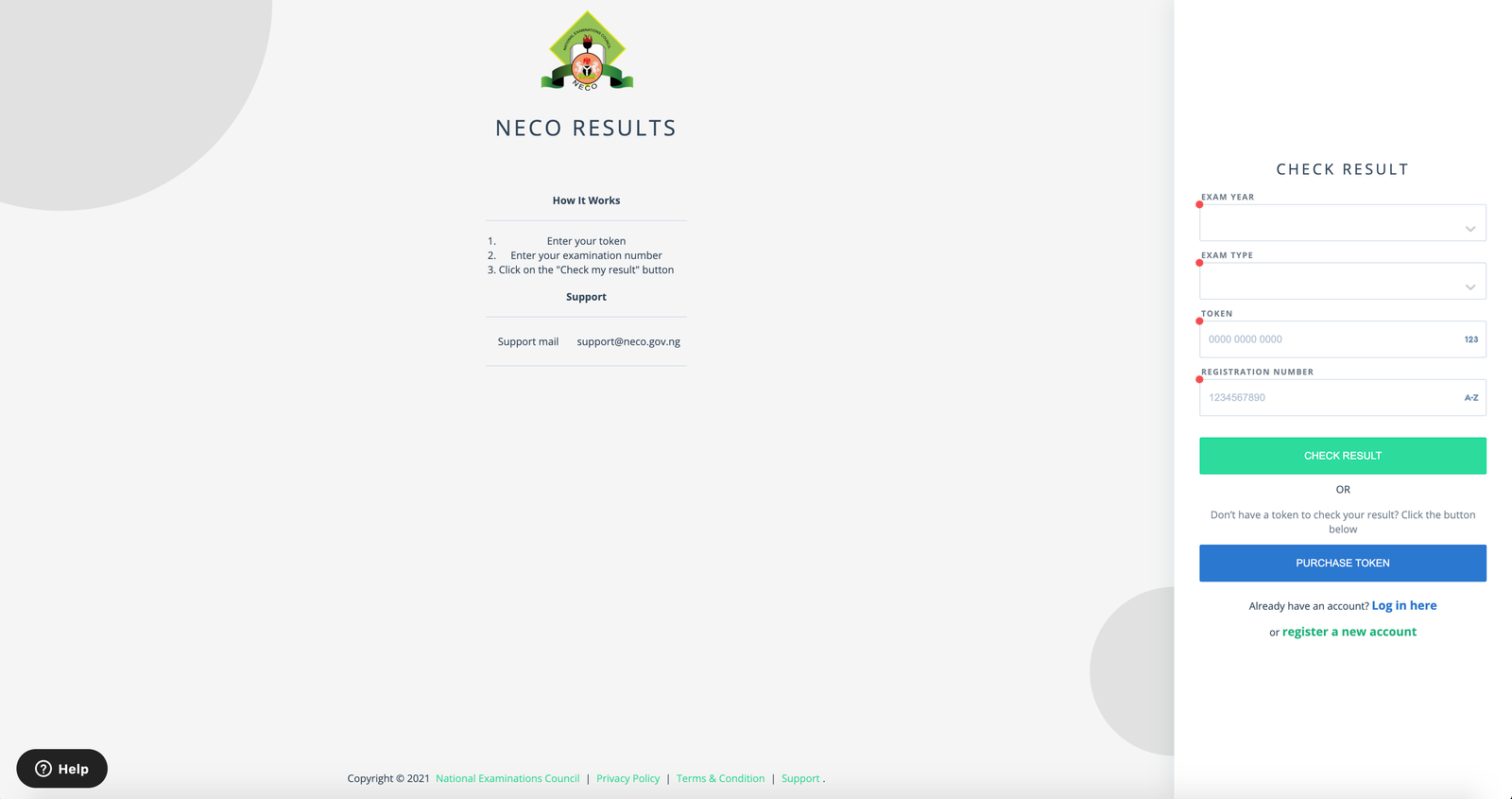 NECO Result Checker 2024 www.result.neco.gov.ng NECO Result Portal